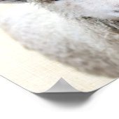 Pastel Yellow Peekaboo Sheep Minimalist Nursery Poster (Hoek)