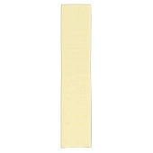 Pastel Yellow Polka Dot Pattern Korte Tafelloper (Voorkant)