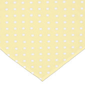 Pastel Yellow Polka Dot Pattern Korte Tafelloper (Hoek)