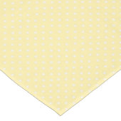 Pastel Yellow Polka Dot Pattern Tafelkleed (Gekanteld)
