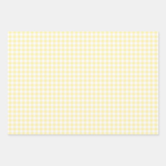 Pastel Yellow Pset Striped Spring Inpakpapier Vel (Voorkant 2)