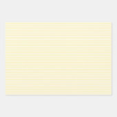 Pastel Yellow Pset Striped Spring Inpakpapier Vel (Voorkant)