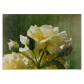 Pastel Yellow Rose Struik Snijplank (Voorkant)