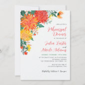 Pastel Yellow Spring Dahlia repetitie diner Kaart (Voorkant)