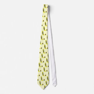 Pastel Yellow Stiletto en Franse Macaroons Art Stropdas