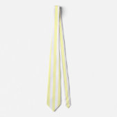 Pastel Yellow Stripes Solid Color Summer Vacay Stropdas (Voorkant)