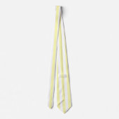 Pastel Yellow Stripes Solid Color Summer Vacay Stropdas (Achterkant)