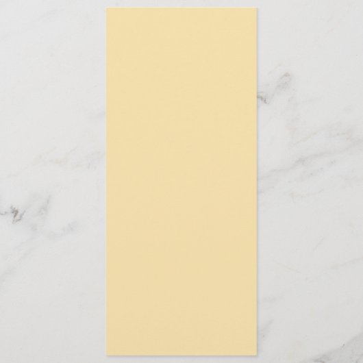 Pastel Yellow Waterverf Floral Weddenschap Recepti Menu (Achterkant)