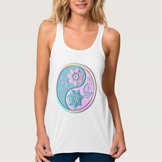 Pastel Yin Yang Tanktop (Voorkant)