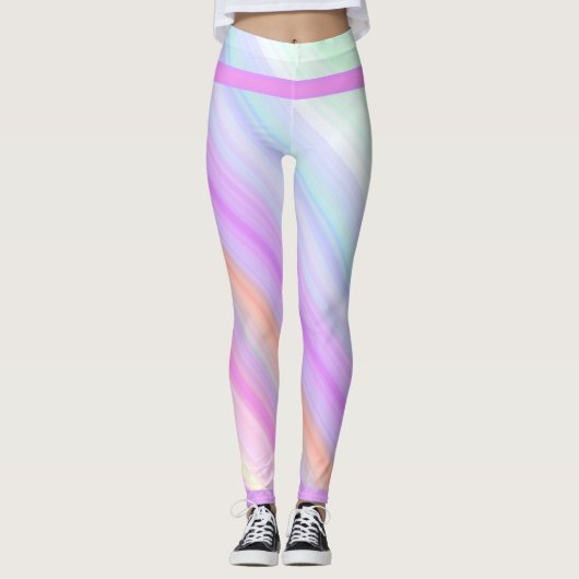 Pastel yogabroek leggings (Voorkant)