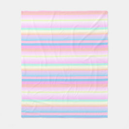 Pastel zachte kleur creatief gestreept fleece deken