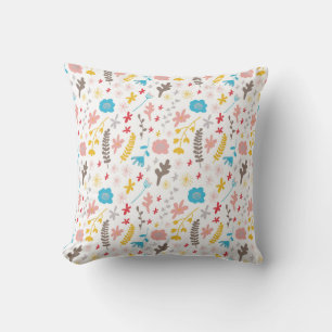 Pastel zachte kleuren bloemenkussen kussen