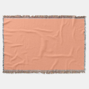 Pastel Zalm Effen kleur Klassiek Elegant Deken