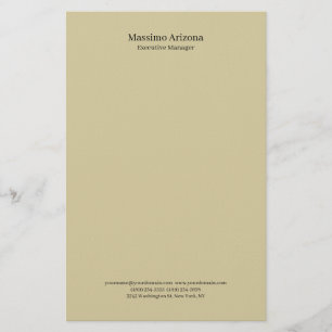 Pastel Zand Vlakke Professionele Moderne Minimails Briefpapier