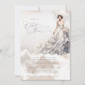 Pastel Ze is op Cloud Nine Dreamy Vrijgezellenfees Kaart (Voorkant)