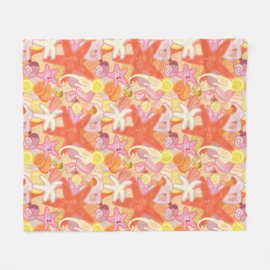 Pastel Zee Creatinatie Fleece Deken (Voorkant (Horizontaal))