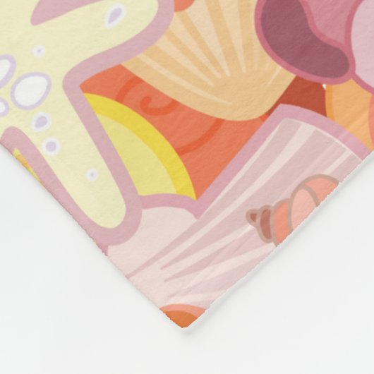 Pastel Zee Creatinatie Fleece Deken (Hoek)