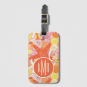 Pastel Zee Creatinatie | Monogram Bagagelabel (Voorkant (verticaal))