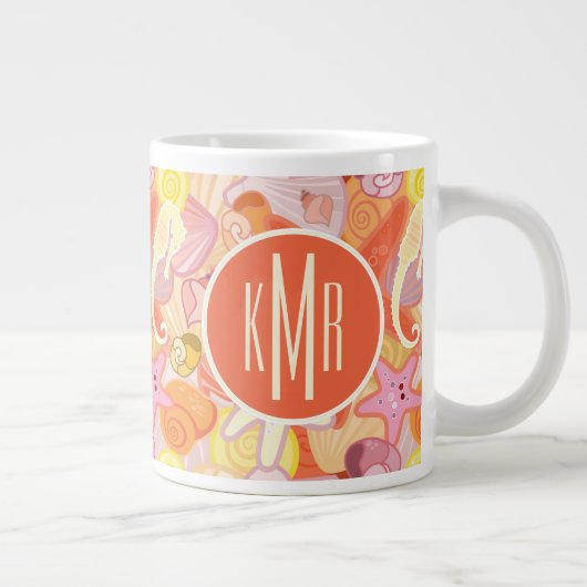 Pastel Zee Creatinatie | Monogram Grote Koffiekop (Rechts)