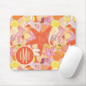 Pastel Zee Creatinatie | Monogram Muismat (Met muis)