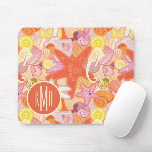 Pastel Zee Creatinatie | Monogram Muismat (Met muis)