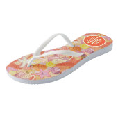 Pastel Zee Creatinatie | Monogram Teenslippers (Schuin)