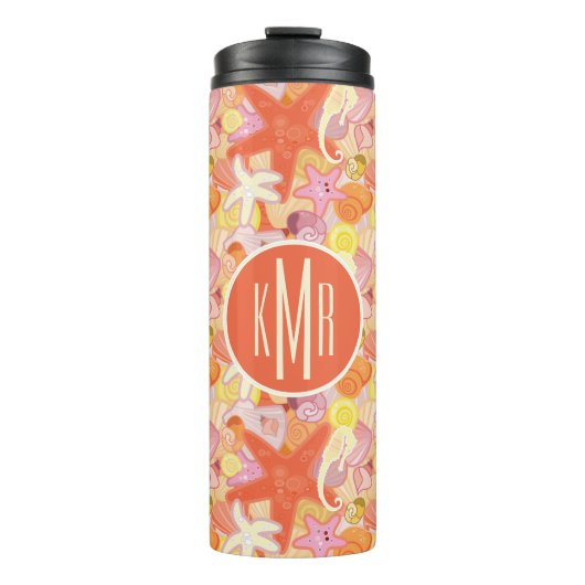 Pastel Zee Creatinatie | Monogram Thermosbeker (Voorkant)