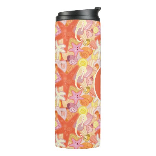 Pastel Zee Creatinatie | Monogram Thermosbeker (Gedraaid links)