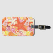 Pastel Zee Creatinepatroon Bagagelabel (Voorkant (horizontaal))