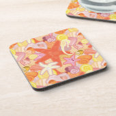 Pastel Zee Creatinepatroon Drankjes Onderzetter (Linkerzijde)
