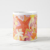 Pastel Zee Creatinepatroon Grote Koffiekop (Voorkant)