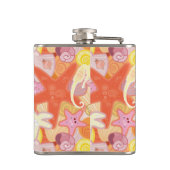 Pastel Zee Creatinepatroon Heupfles (Achterkant)