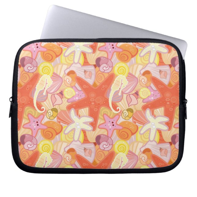 Pastel Zee Creatinepatroon Laptop Sleeve (Voorkant)