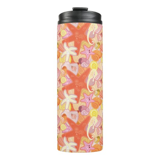 Pastel Zee Creatinepatroon Thermosbeker (Voorkant)