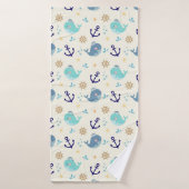 Pastel Zee Creatures – Ocean Towel Design Badhanddoek (Badhanddoek)