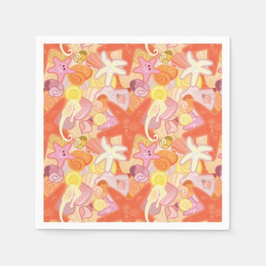 Pastel Zee Creatures Servet (Voorkant)