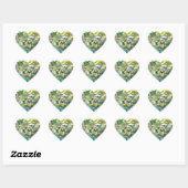 Pastel Zee Glazen Hart in Roze Sticker (Vel)