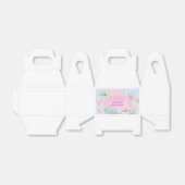 Pastel zee oceaan leven meisje verjaardagsgunst do bedankdoosjes (Uitgevouwen)