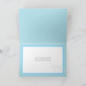 Pastel Zee & Zeilboot Happy Birthday on Blue Kaart (Binnen)