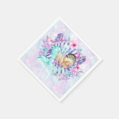 Pastel Zeemeermin Babyshower Servetten (Hoek)