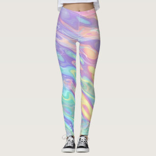 Pastel Zeemeermin Fantasie Oceaan Wervel Leggings