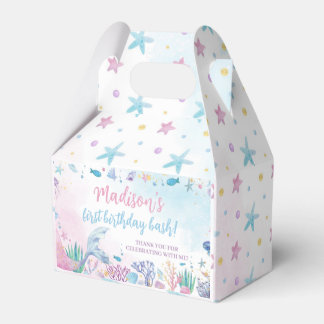 Pastel Zeemeermin Meisje Verjaardagsfeest Favoriet Bedankdoosjes