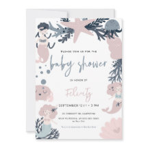 Pastel Zeemeermin Onder het Zee Baby shower