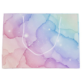 Pastel Zeemeermin Stardust Waterverf Abstract Groot Cadeauzakje