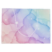 Pastel Zeemeermin Stardust Waterverf Abstract Groot Cadeauzakje (Achterkant)