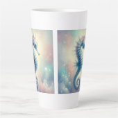 Pastel Zeepaard Latte Mok 12 oz & 17 oz (Voorkant)