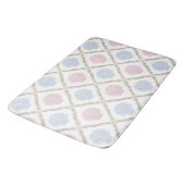 Pastel Zeeschelp Kust Strand Lattice Patroon Badmat (Gekanteld)