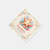 Pastel Zeester Babyshower Persoonlijk Servet (Hoek)