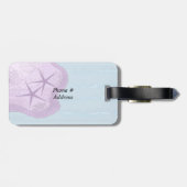 Pastel Zeester en Oceaan Bagagelabel (Achterkant horizontaal)