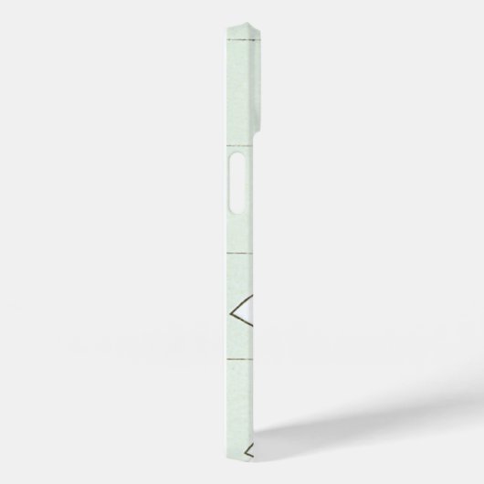 Pastel Zeilboten Faux Tegel iPhone Case (Achterkant / Rechts)